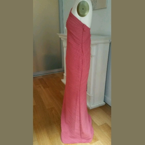 NWT $585.00 Haute Hippie Dark Pink Maxi Coctail - Picture 3 of 4